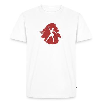 Danseuse de ballet Ballet Ballet - T-shirt Premium bio Homme - blanc - Devant - Nico (187cm)