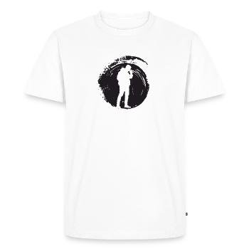 Djing Djing Streetmind - Men's Premium Organic T-Shirt - white - Front - Nico (187cm)