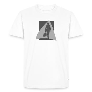 Banques boursières - T-shirt Premium bio Homme - blanc - Devant - Nico (187cm)