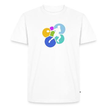 Raquette de squash Raquette de squash - T-shirt Premium bio Homme - blanc - Devant - Nico (187cm)