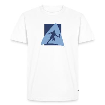 Ball Sports Pickleball Ball Sports - Men's Premium Organic T-Shirt - white - Front - Nico (187cm)