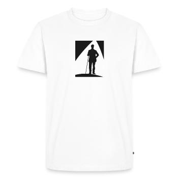 Boule de billard Boule de billard Joueur de billard - T-shirt Premium bio Homme - blanc - Devant - Nico (187cm)