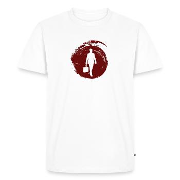 Banques Wall Street Business - T-shirt Premium bio Homme - blanc - Devant - Nico (187cm)
