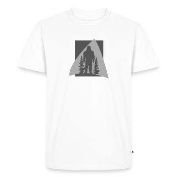Yéti Bigfoot Yéti Lochness - T-shirt Premium bio Homme - blanc - Devant - Nico (187cm)