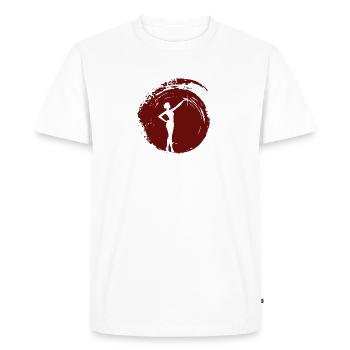 Bâton Stabdrehen Twirling Bâton Twirling - T-shirt Premium bio Homme - blanc - Devant - Nico (187cm)
