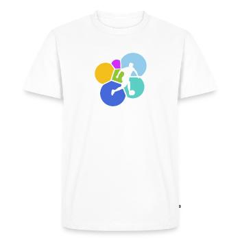 Ballon de plage Football Plage - T-shirt Premium bio Homme - blanc - Devant - Nico (187cm)