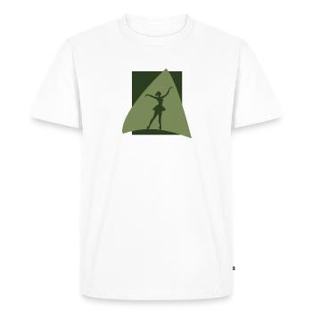 Danseuse de ballet Danseuse de ballet Le Lac des cygnes - T-shirt Premium bio Homme - blanc - Devant - Nico (187cm)