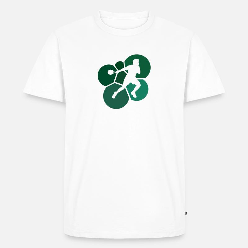 Squashschläger Squash Schläger - Männer Premium Bio T-Shirt - Weiß