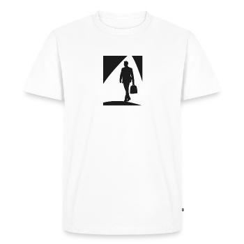 Banques, Homme d’affaires, Entreprise - T-shirt Premium bio Homme - blanc - Devant - Nico (187cm)