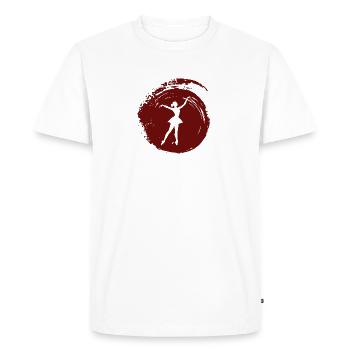 danseuse de ballet danseuse de ballet ballerine - T-shirt Premium bio Homme - blanc - Devant - Nico (187cm)