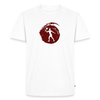 Beachball Beachball Tennis de plage - T-shirt Premium bio Homme - blanc - Devant - Nico (187cm)