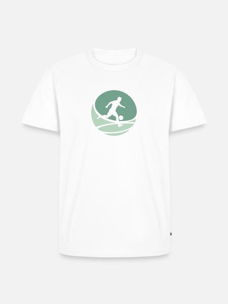 Fußball Beachball Fußball - Männer Premium Bio T-Shirt - Weiß