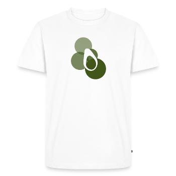 Petit-déjeuner Avocat Foodie - T-shirt Premium bio Homme - blanc - Devant - Nico (187cm)