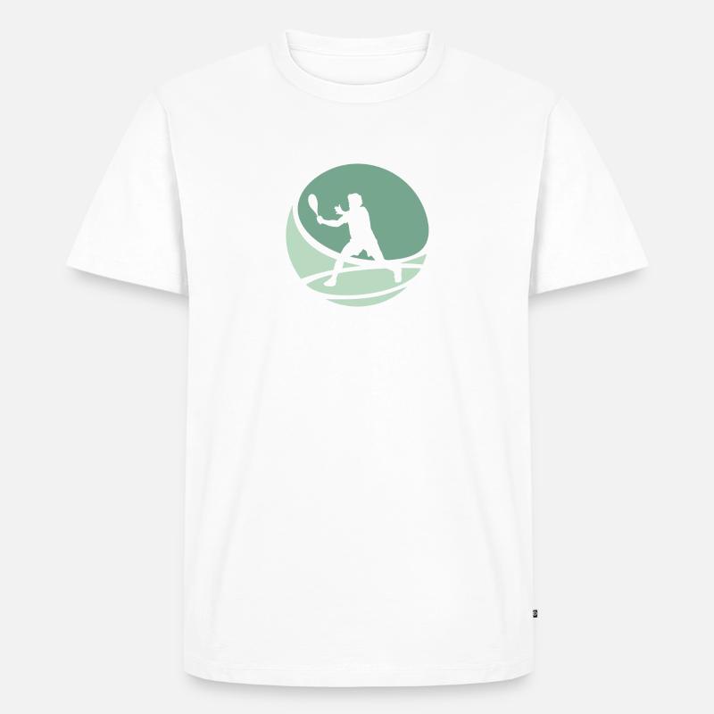 Schläger Squash Squash Spieler Squashschläger - Männer Premium Bio T-Shirt - Weiß