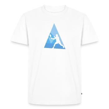 Squash Raquettes de squash Squash - T-shirt Premium bio Homme - blanc - Devant - Nico (187cm)