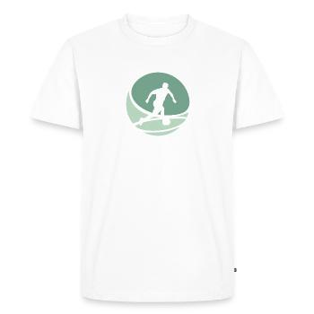 Football Beach Soccer Ballon de plage - T-shirt Premium bio Homme - blanc - Devant - Nico (187cm)