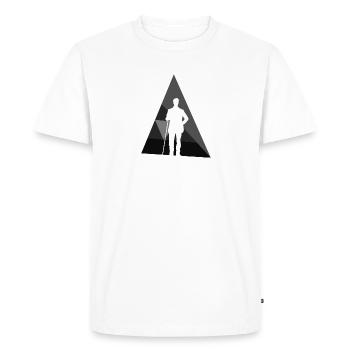 Billard Billard Joueur de billard - T-shirt Premium bio Homme - blanc - Devant - Nico (187cm)
