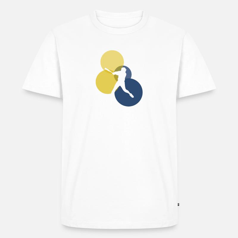 Pitcher Pitcher Softballspieler - Männer Premium Bio T-Shirt - Weiß