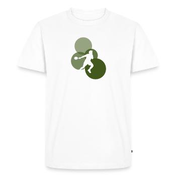 Raquettes de squash Joueurs de squash Raquettes de squash - T-shirt Premium bio Homme - blanc - Devant - Nico (187cm)