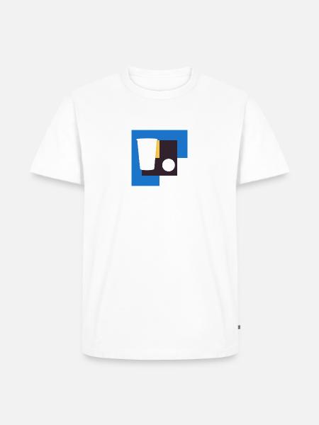 Beerpong Bierpong Bier - Männer Premium Bio T-Shirt - Weiß