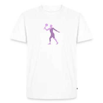 Tennis de plage Ballon de plage Tennis de plage - T-shirt Premium bio Homme - blanc - Devant - Nico (187cm)