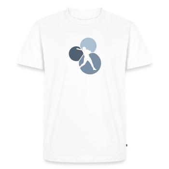 Batte de softball de baseball de lanceur - T-shirt Premium bio Homme - blanc - Devant - Nico (187cm)
