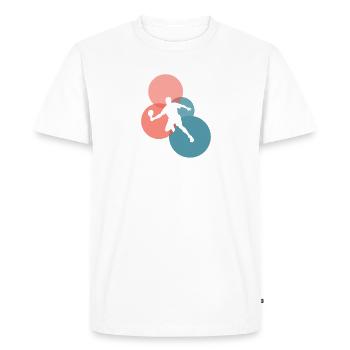 Raquettes de pickleball Raquettes de pickleball - T-shirt Premium bio Homme - blanc - Devant - Nico (187cm)
