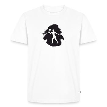 Ballon de plage Tennis de plage Tennis de plage - T-shirt Premium bio Homme - blanc - Devant - Nico (187cm)