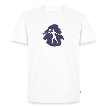 Ballon de plage Tennis de plage Tennis de plage - T-shirt Premium bio Homme - blanc - Devant - Nico (187cm)