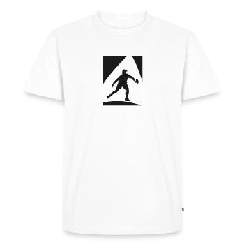 Jeu de pickleball Tennis Raquette de pickleball - T-shirt Premium bio Homme - blanc - Devant - Nico (187cm)