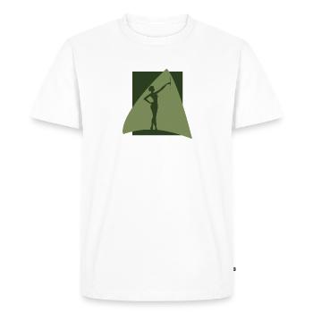Stick Turning, Baton Twirling, Dancing Bar Turning - Men's Premium Organic T-Shirt - white - Front - Nico (187cm)