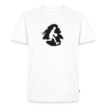 Basket-ball Joueur de basket-ball Basket-ball - T-shirt Premium bio Homme - blanc - Devant - Nico (187cm)