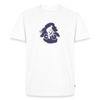 Cyclists Cyclists Cyclists - Men's Premium Organic T-Shirt - white - Front - Nico (187cm)