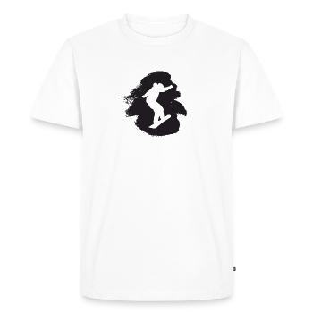 Snowboard Snowboarder Snowboard - T-shirt Premium bio Homme - blanc - Devant - Nico (187cm)