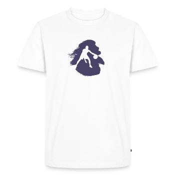 Basket-ball Basket-ball Joueur de basket-ball - T-shirt Premium bio Homme - blanc - Devant - Nico (187cm)