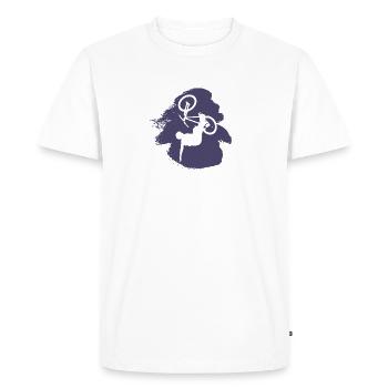 VTT VTT VTT - T-shirt Premium bio Homme - blanc - Devant - Nico (187cm)