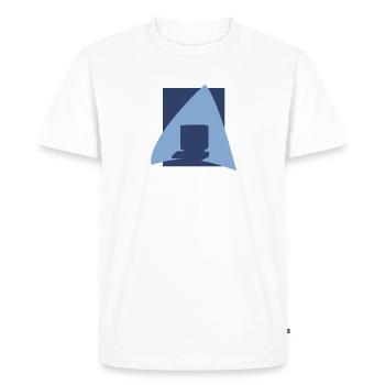 Internet Ordinateur Ordinateur Travail - T-shirt Premium bio Homme - blanc - Devant - Nico (187cm)