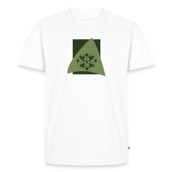 Cryptocurrency Blockchain Bitcoin - Men's Premium Organic T-Shirt - white - Front - Nico (187cm)