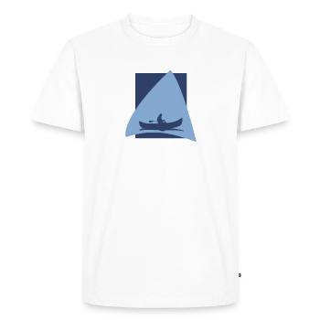 Rafting Canoe Canoe - Men's Premium Organic T-Shirt - white - Front - Nico (187cm)