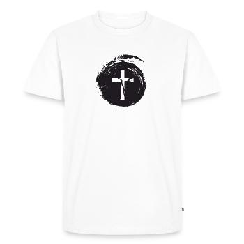 Cross Christ Christ - Men's Premium Organic T-Shirt - white - Front - Nico (187cm)