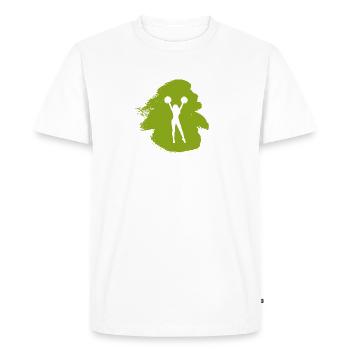 Filles Cheerleading Cheerleading - T-shirt Premium bio Homme - blanc - Devant - Nico (187cm)