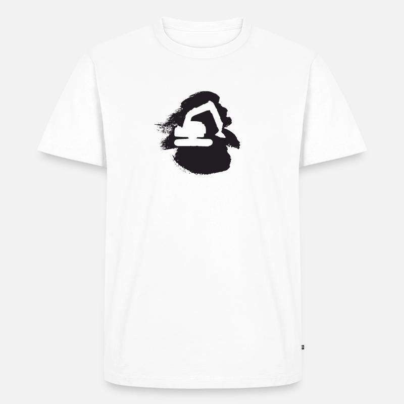 Baggerfahrerin Baggerfahrer Bagger - Männer Premium Bio T-Shirt - Weiß