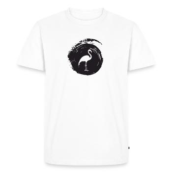 Flamants roses flamant rose flamant rose flamenco - T-shirt Premium bio Homme - blanc - Devant - Nico (187cm)