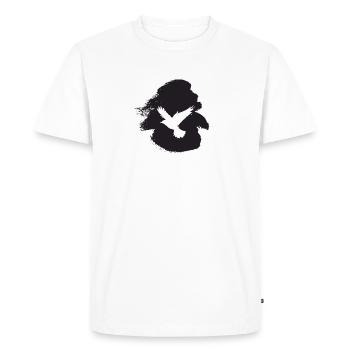 Wings, Flying, Bird - Men's Premium Organic T-Shirt - white - Front - Nico (187cm)