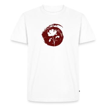 Horticulture Fleurs Botanique - T-shirt Premium bio Homme - blanc - Devant - Nico (187cm)