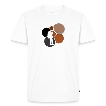 Sac à dos Sac à dos Sac à dos Sac à dos - T-shirt Premium bio Homme - blanc - Devant - Nico (187cm)