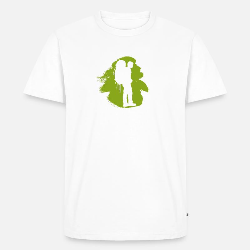 Backpack Backpacking Backpacking - Men's Premium Organic T-Shirt - white