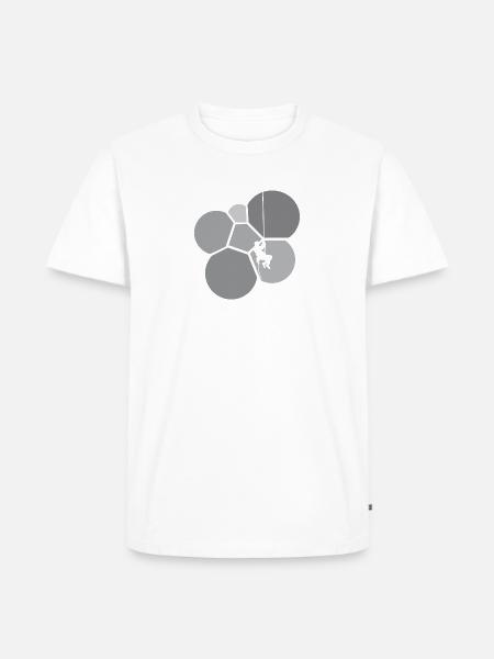 Kletterer Seilklettern Alpinist - Männer Premium Bio T-Shirt - Weiß