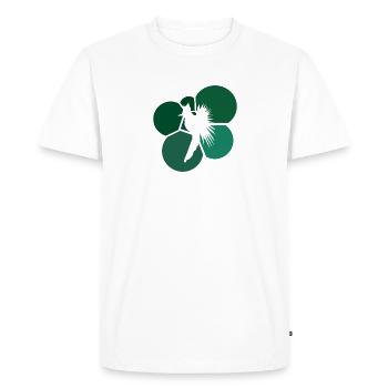 Calopsitte Drôle Calopsitte - T-shirt Premium bio Homme - blanc - Devant - Nico (187cm)