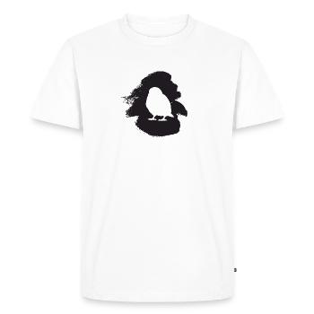 Observation des oiseaux Ailes d’observation des oiseaux - T-shirt Premium bio Homme - blanc - Devant - Nico (187cm)